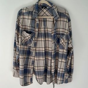 BDG Urban Outfitters - Blue Plaid Flannel | Size Large